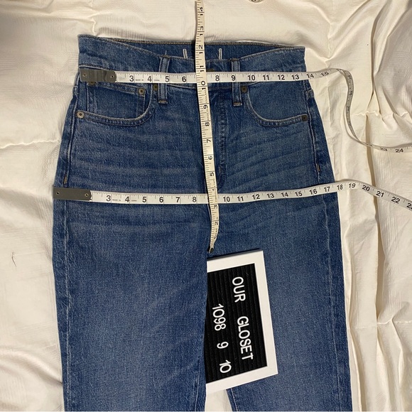 MADEWELL Denim. Classic straight Jeans in Coldbrook wash. 26 Tall - Picture 6 of 8